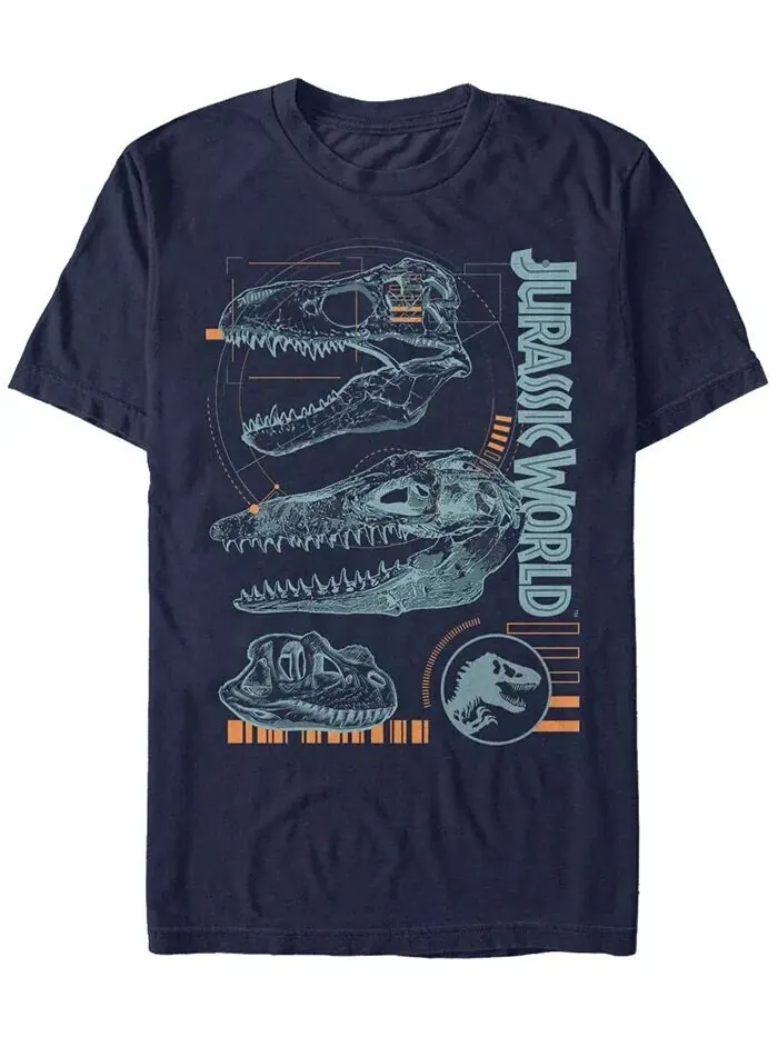 Мужская футболка с коротким рукавом Jurassic World Scales Slash Fifth Sun — изображение 1 из 1, темно-синий