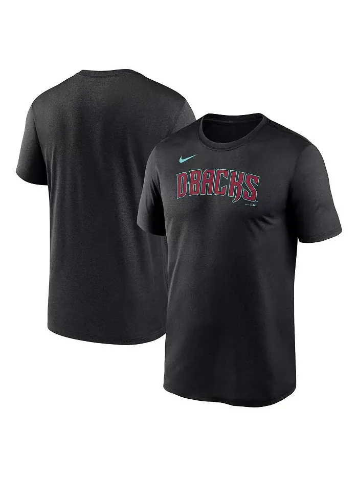 Мужская черная футболка Arizona Diamondbacks Fuse Legend Nike — изображение 1 из 3