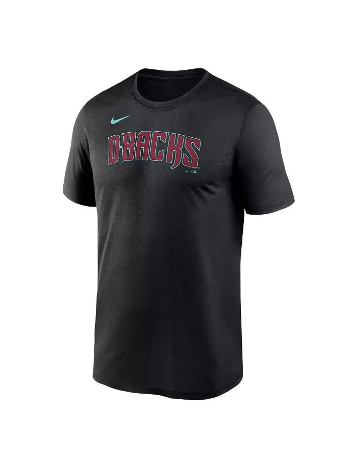 Мужская черная футболка Arizona Diamondbacks Fuse Legend Nike — изображение 3 из 3