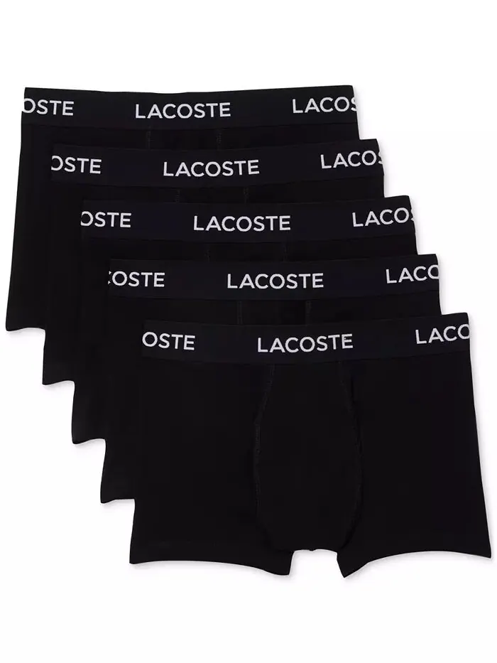 Трусы-боксеры Lacoste, комплект мужской, Regular-Fit Stretch — изображение 1 из 8, черный