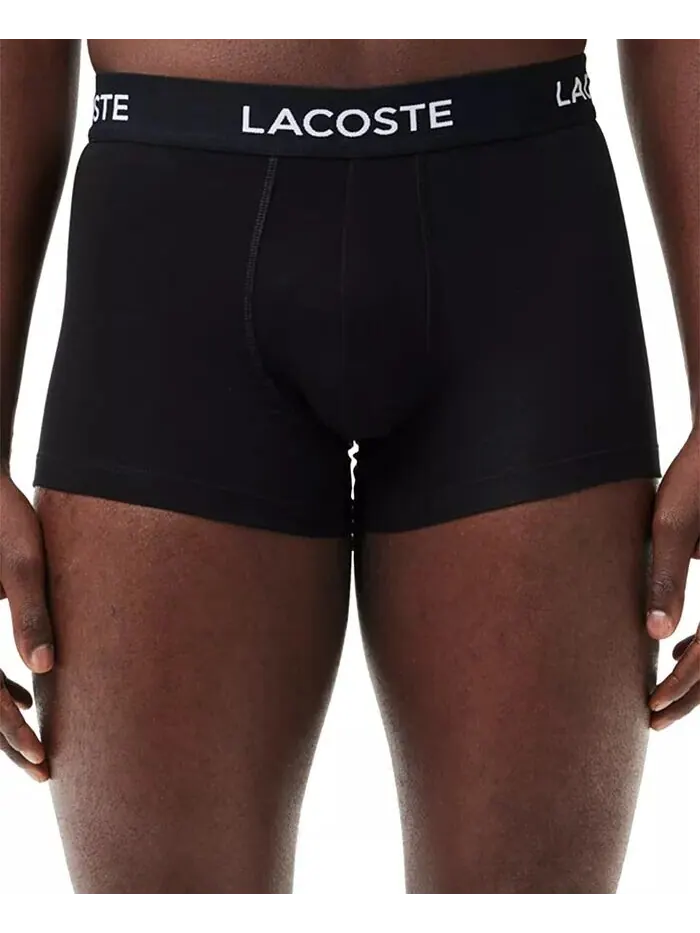 Трусы-боксеры Lacoste, комплект мужской, Regular-Fit Stretch — изображение 2 из 8, черный