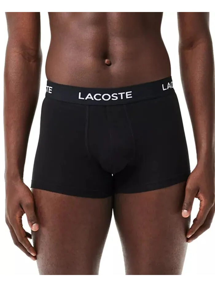 Трусы-боксеры Lacoste, комплект мужской, Regular-Fit Stretch — изображение 3 из 8, черный