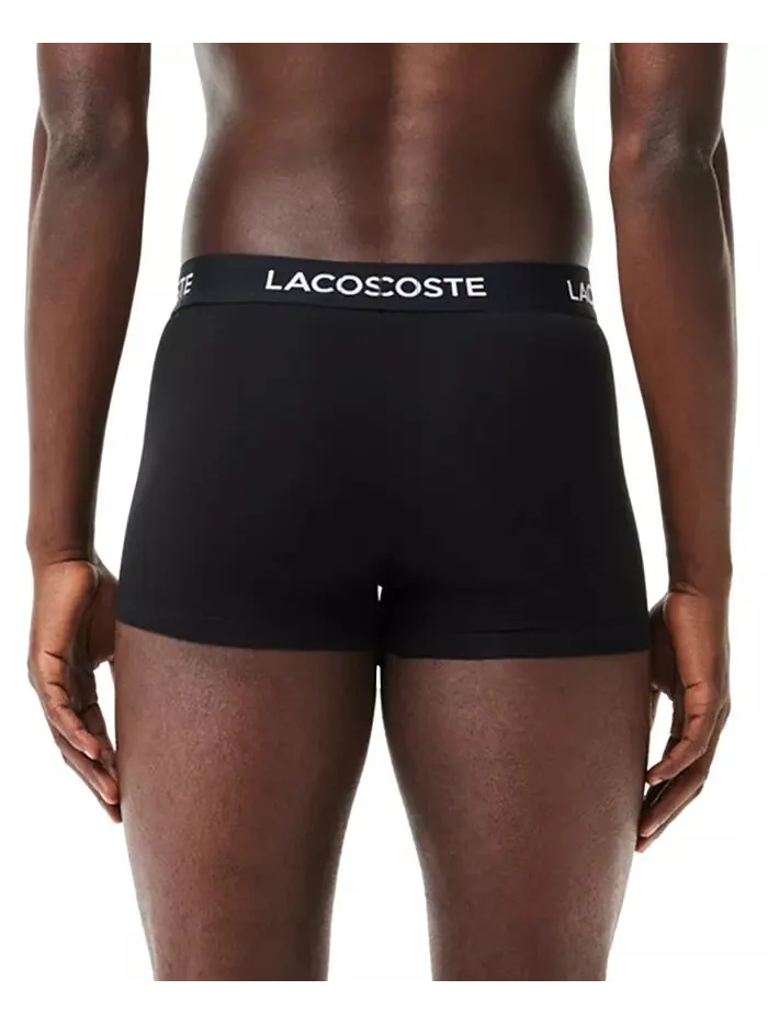 Трусы-боксеры Lacoste, комплект мужской, Regular-Fit Stretch — изображение 4 из 8, черный