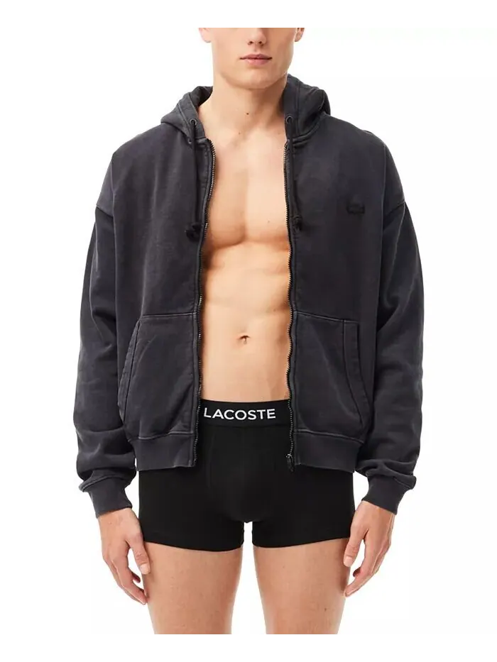 Трусы-боксеры Lacoste, комплект мужской, Regular-Fit Stretch — изображение 7 из 8, черный