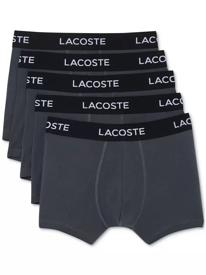 Комплект боксеров Lacoste Regular-Fit Stretch, мужские — изображение 1 из 8, серый