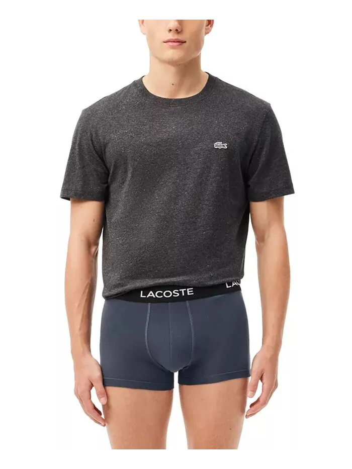Комплект боксеров Lacoste Regular-Fit Stretch, мужские — изображение 7 из 8, серый