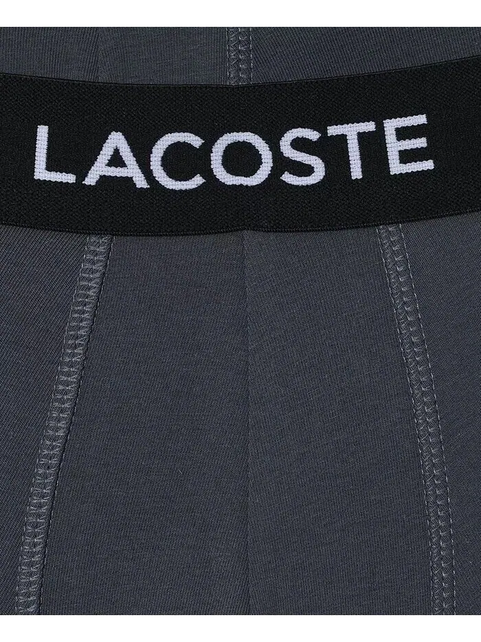 Комплект боксеров Lacoste Regular-Fit Stretch, мужские — изображение 8 из 8, серый