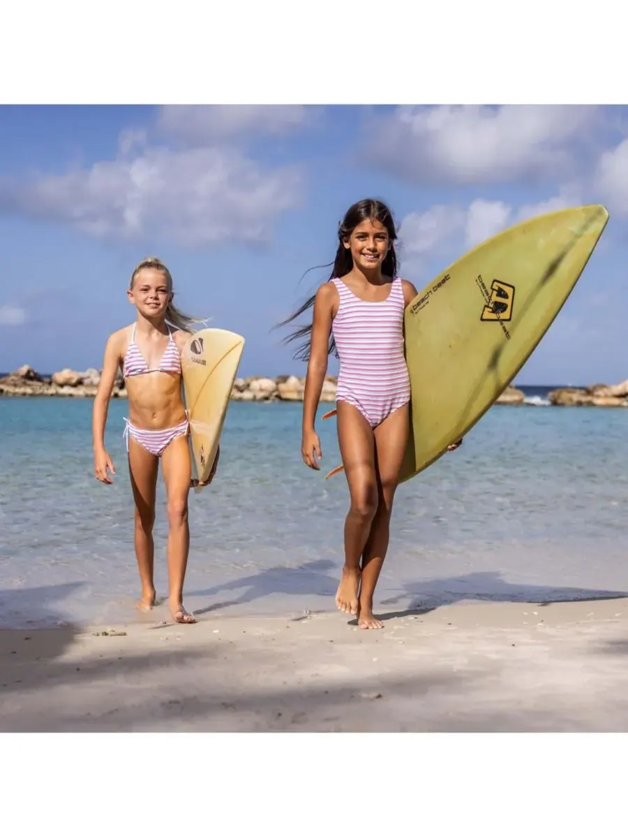 Купальник Big Girls Sorbet Stripe Teen Scoop Snapper Rock — изображение 4 из 4, розовый
