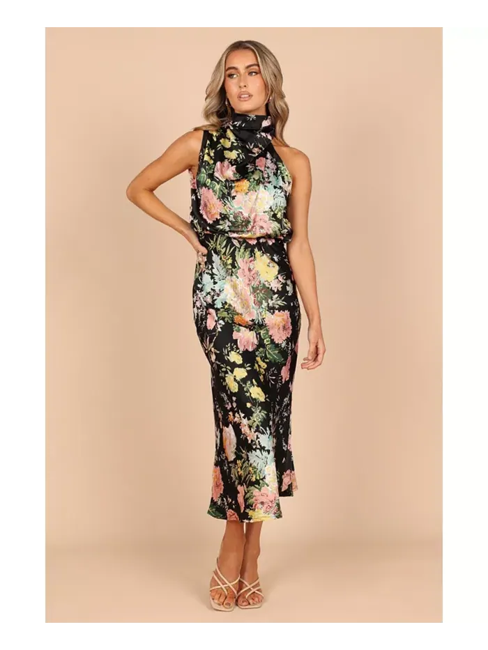 Женское платье макси с запахом Anabelle Halter Neck Petal and Pup — изображение 1 из 1, белый