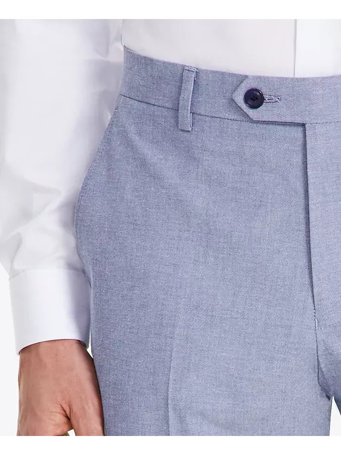 Мужские брюки Modern-Fit TH Flex Stretch Chambray для костюма Tommy Hilfiger — изображение 6 из 7, синий