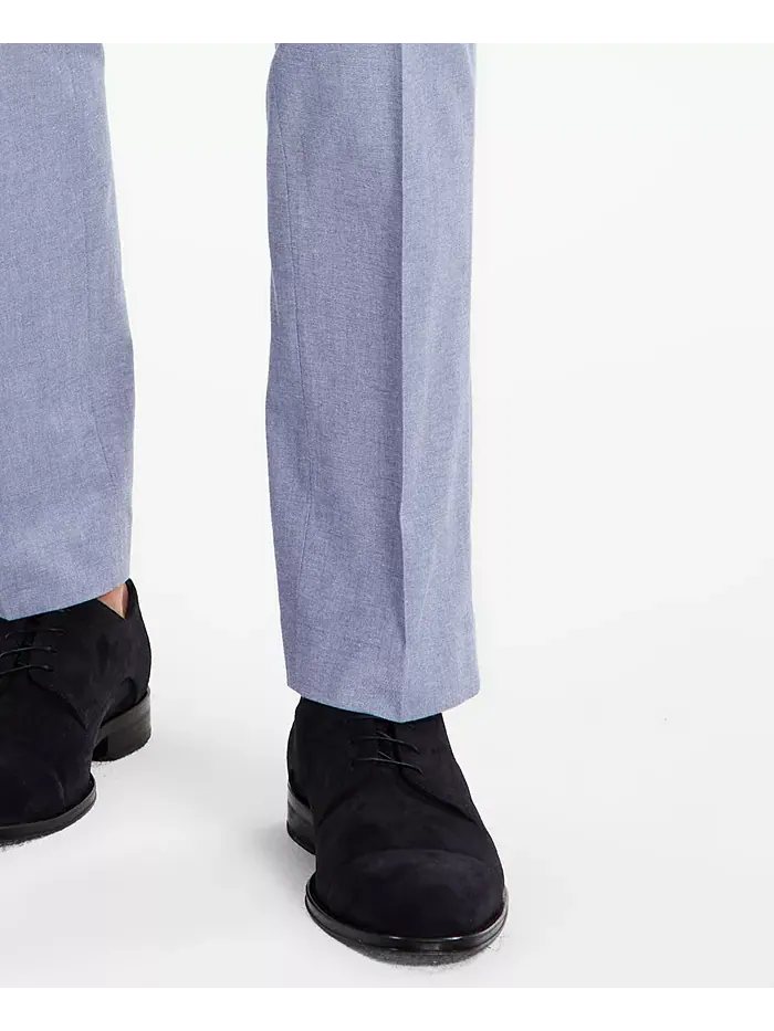 Мужские брюки Modern-Fit TH Flex Stretch Chambray для костюма Tommy Hilfiger — изображение 7 из 7, синий