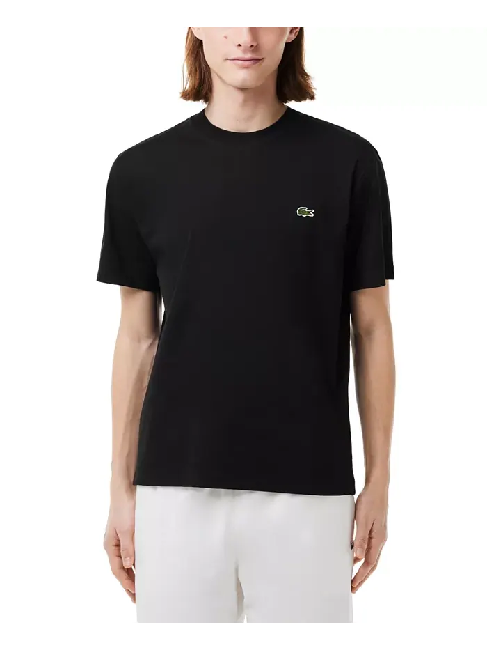 Футболка Lacoste, мужская, классический крой — изображение 1 из 5, черный