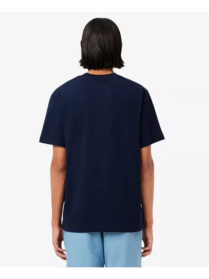 Футболка Lacoste, мужская — изображение 4 из 5, темно-синий