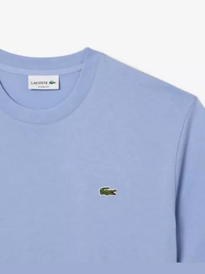 Футболка Lacoste, мужская, классический крой, с круглым вырезом — изображение 5 из 5, белый