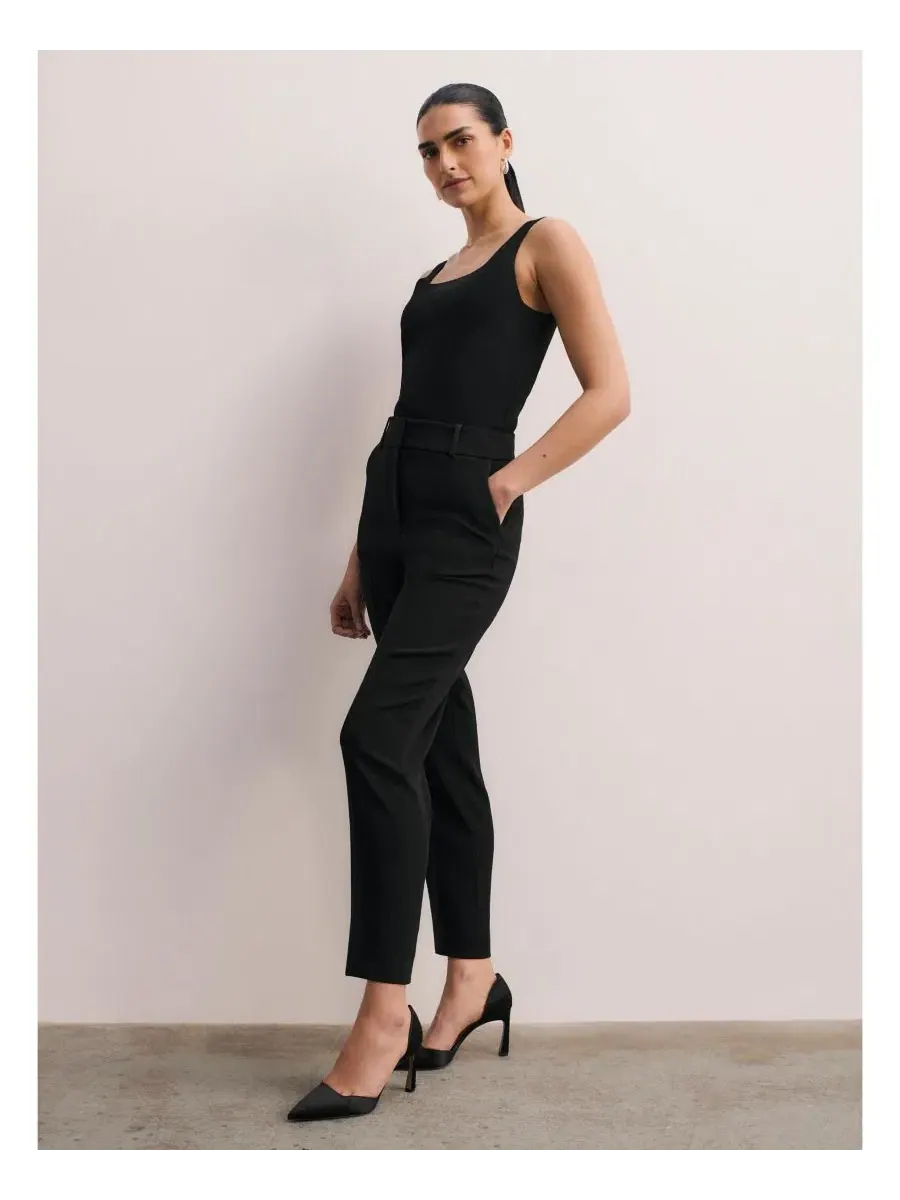 Женские узкие брюки Tavira Clever Crepe The Fold — изображение 4 из 7, черный