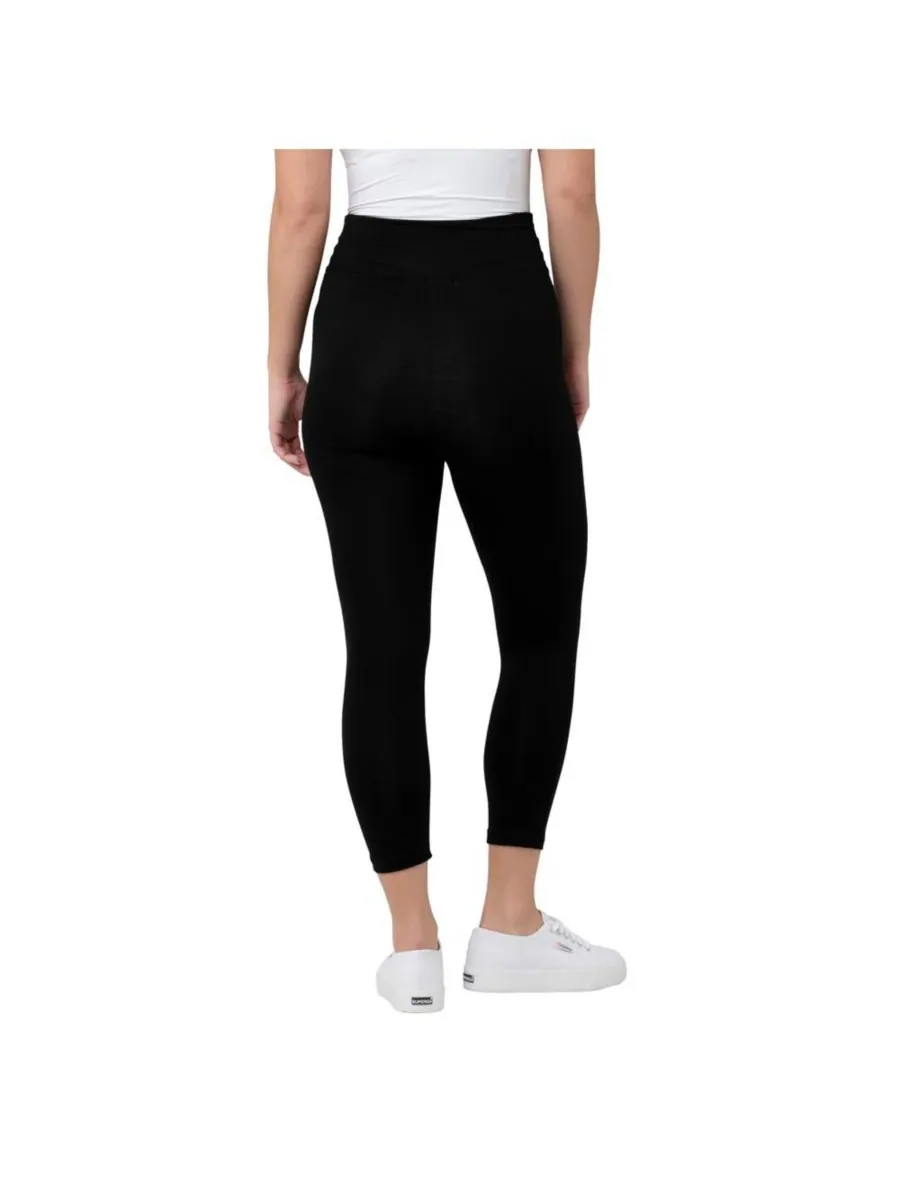 Органические леггинсы для беременных Essential 3/4 Ripe Maternity — изображение 2 из 5, черный