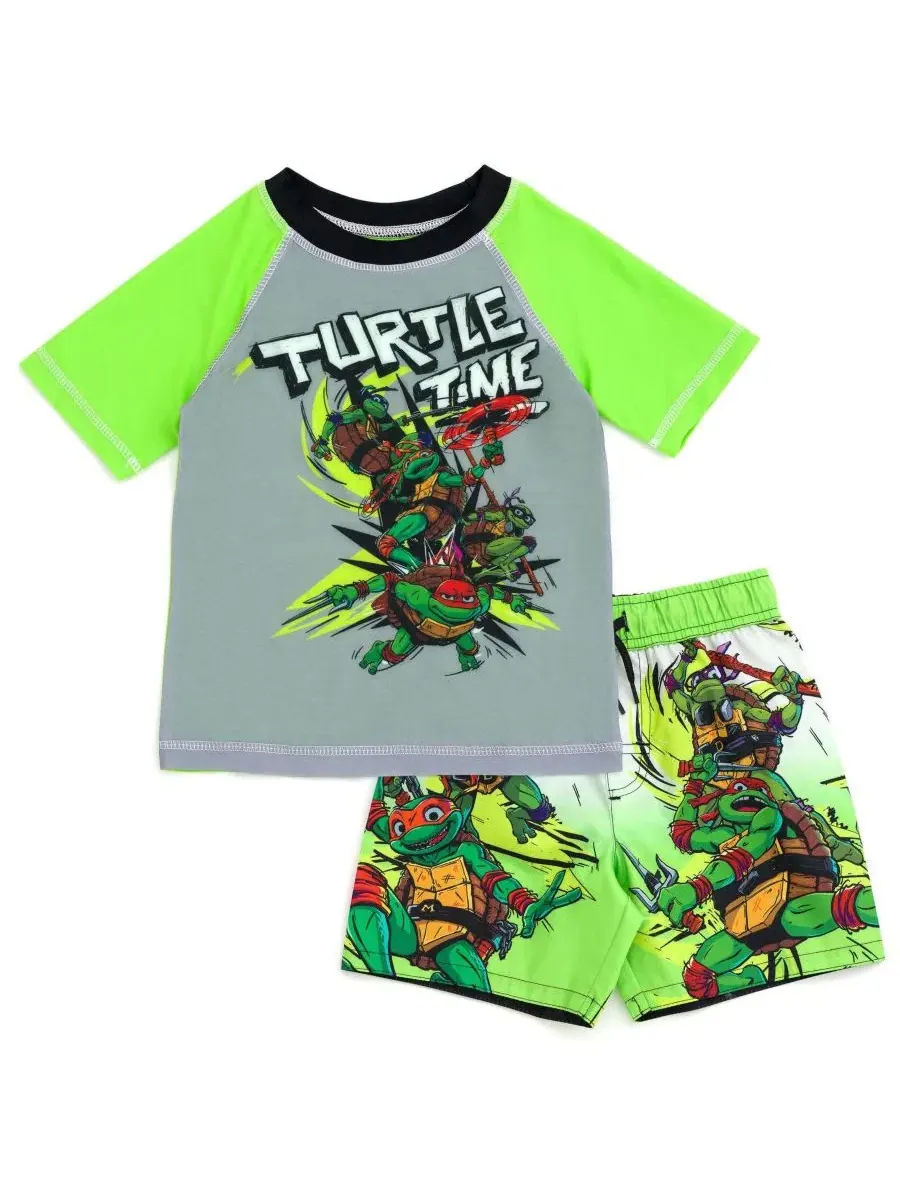 Комплект из двух предметов для мальчиков с рашгардом и плавками Teenage Mutant Ninja Turtles — изображение 1 из 3