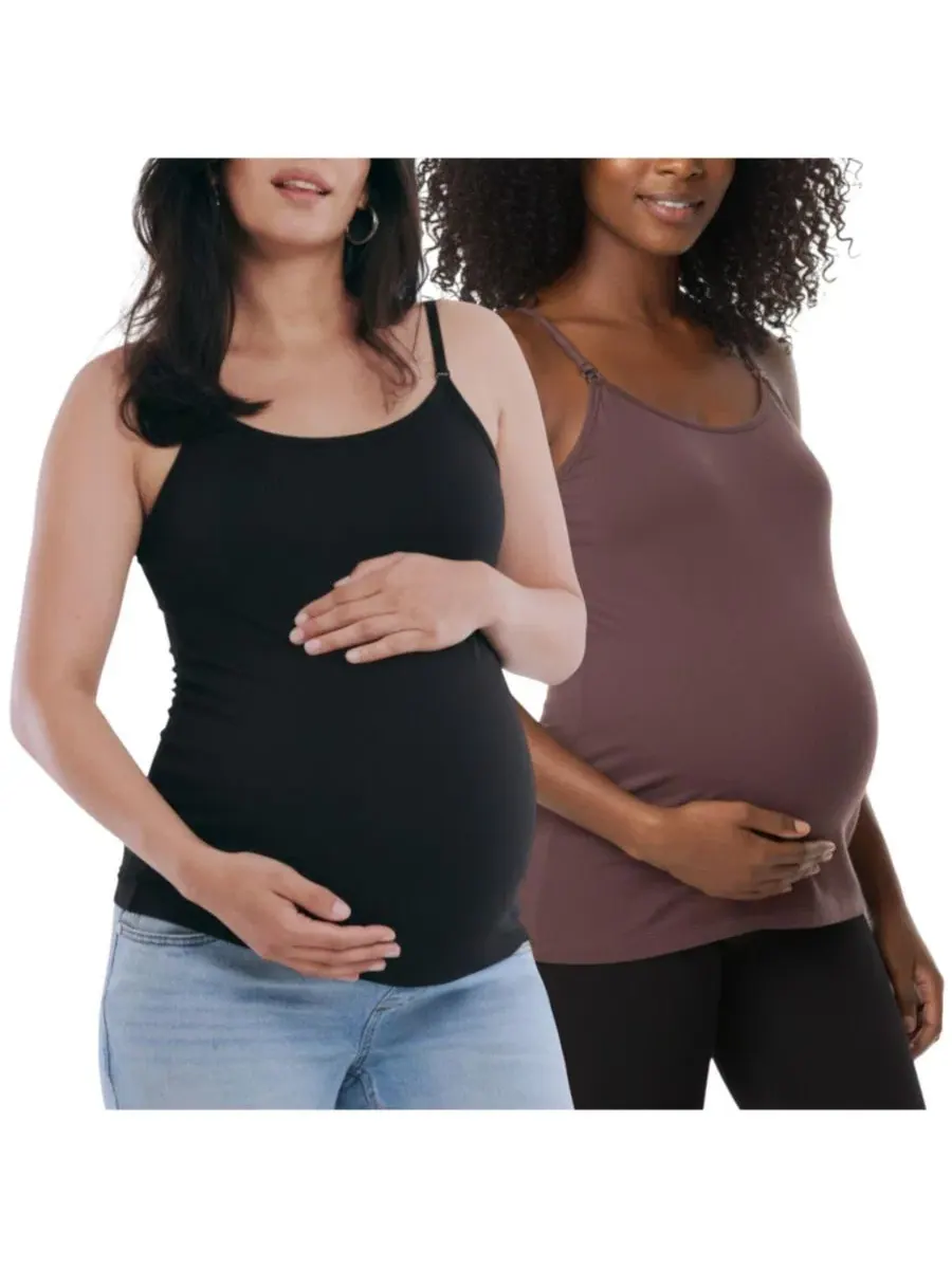 Топ для кормления с отстегивающимися бретелями Motherhood Clip Down Motherhood Maternity — изображение 1 из 5, черный