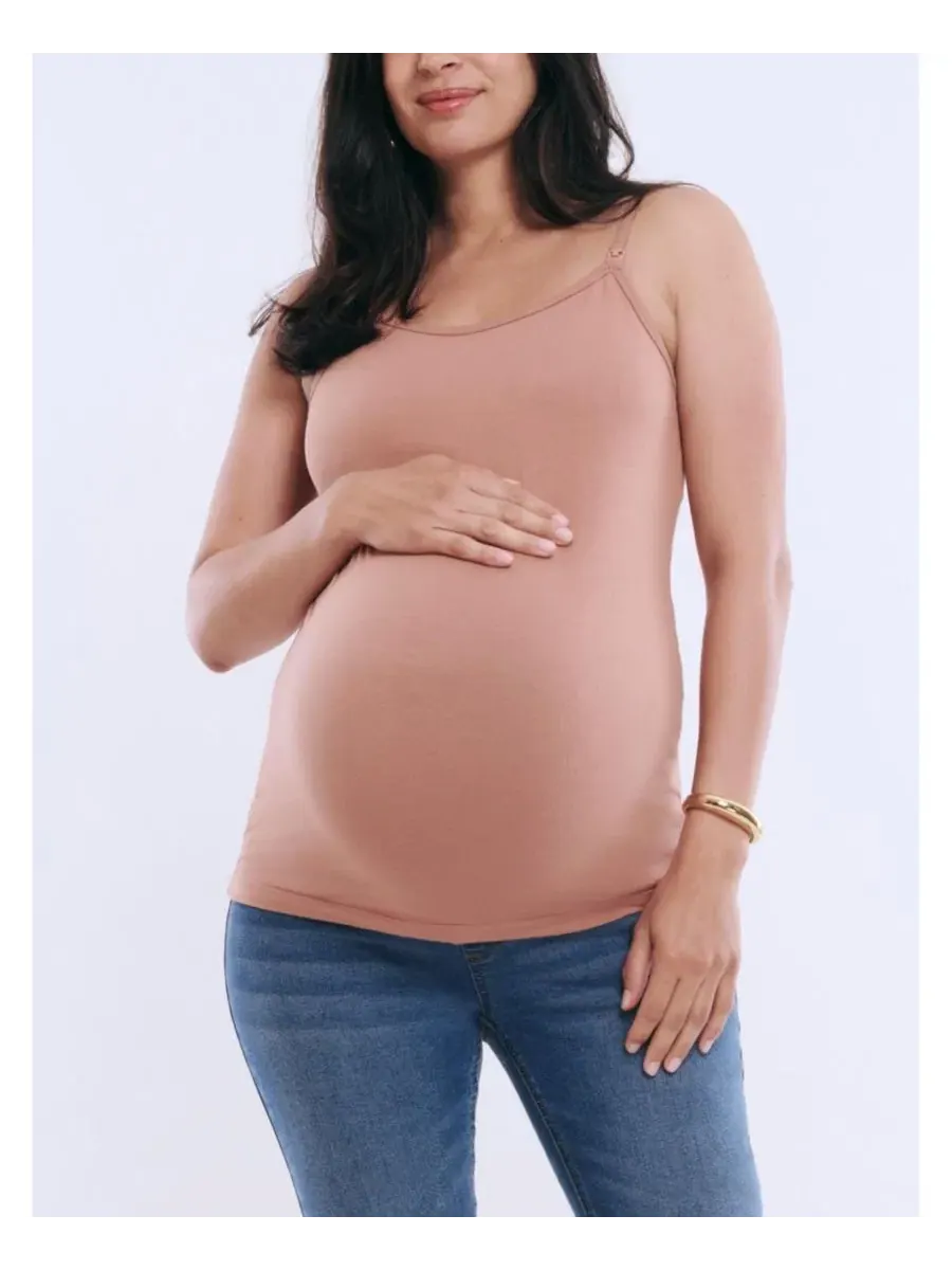 Топ для кормления с клипсой и встроенным бюстгальтером, модель Clip Down Motherhood Maternity — изображение 5 из 5, черный