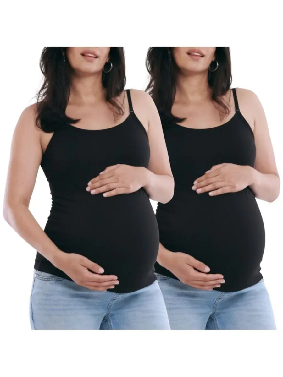 Топ для кормления с откидными бретелями Motherhood Clip Down Motherhood Maternity — изображение 1 из 4, черный