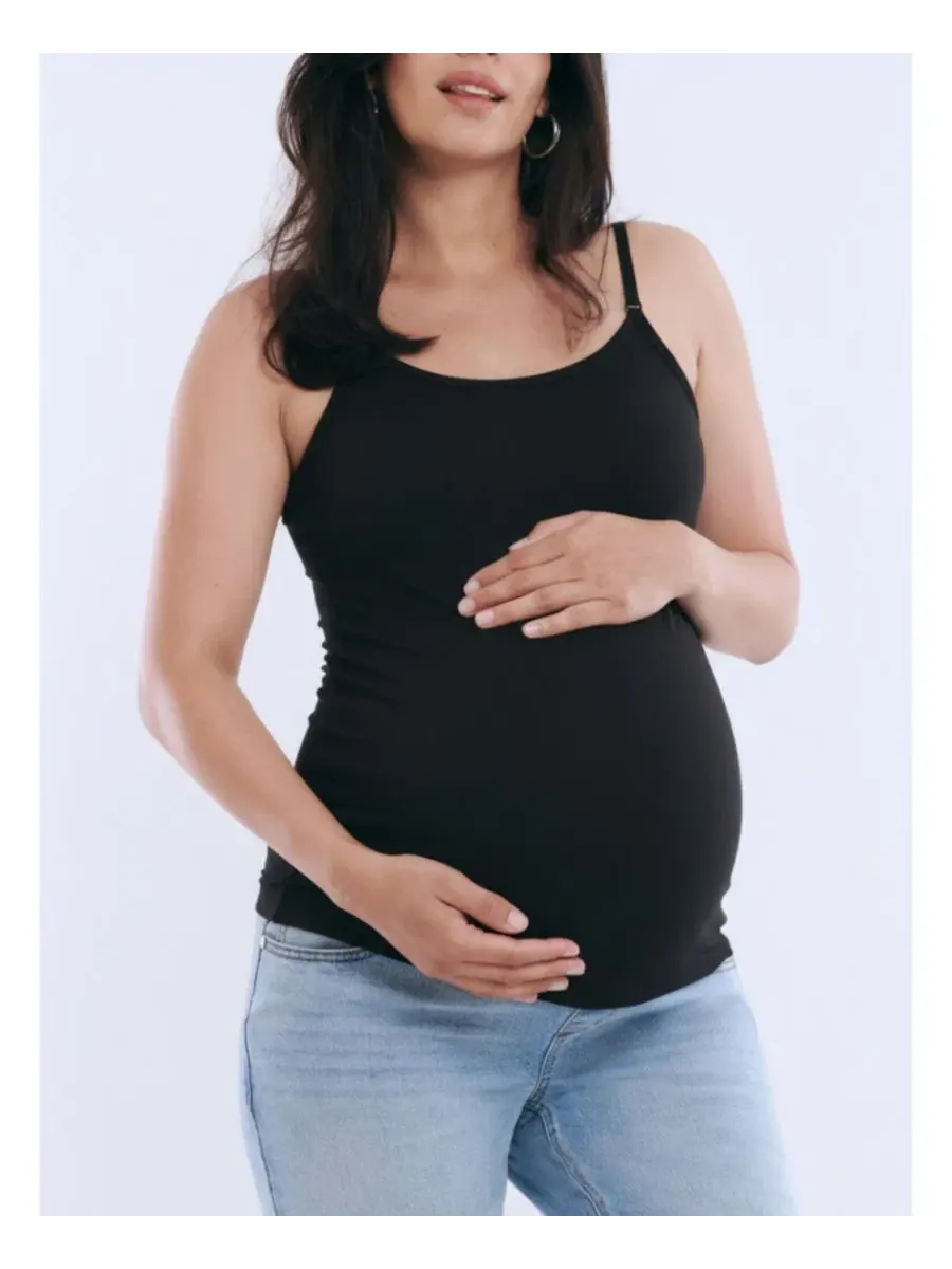 Топ для кормления с клипсой, 2 шт. Motherhood Maternity — изображение 2 из 5, серый черный