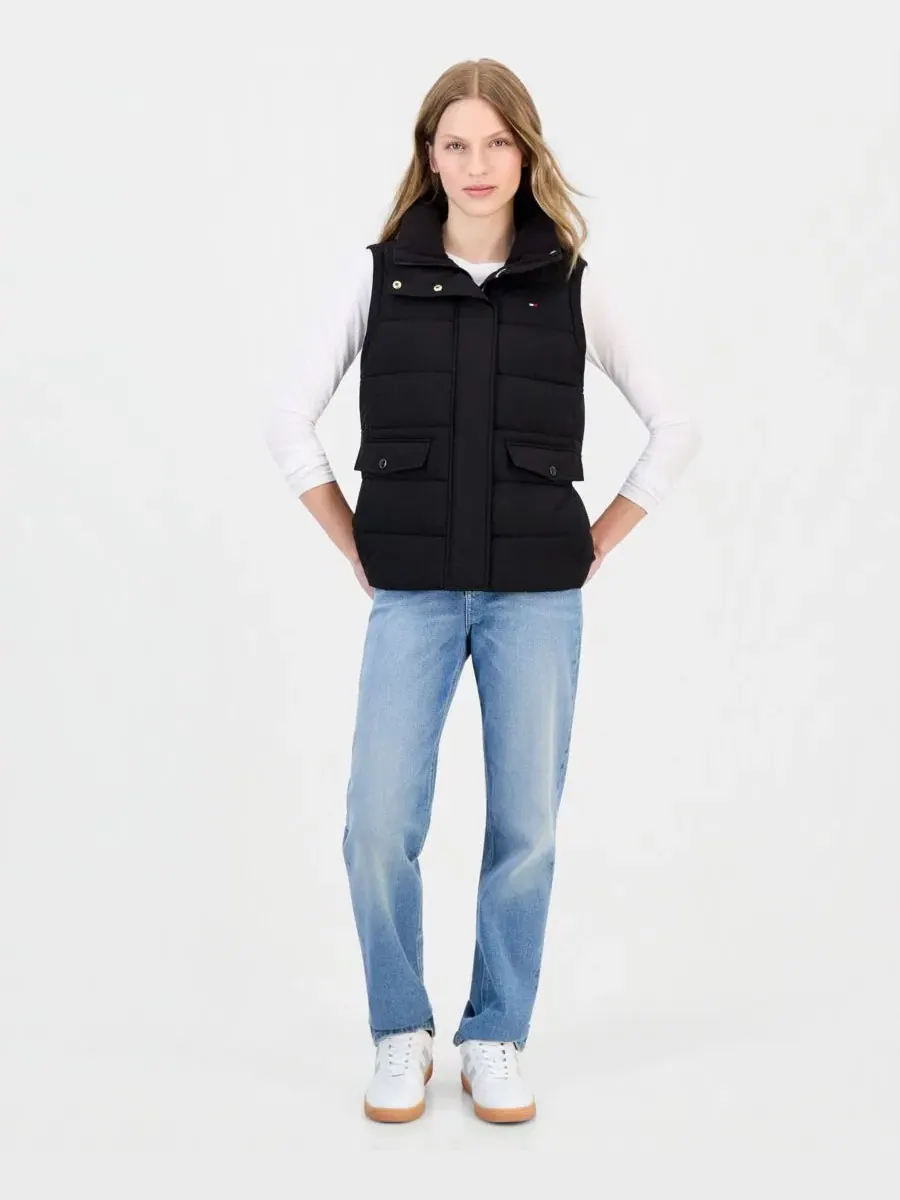Женский стеганый жилет с воротником-стойкой, Packable-Puffer Vest Tommy Hilfiger
