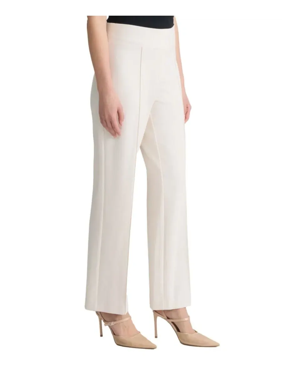 Брюки прямые с защипами спереди, модель Pull-On Pintuck Jones New York — изображение 2 из 3, белый песочный