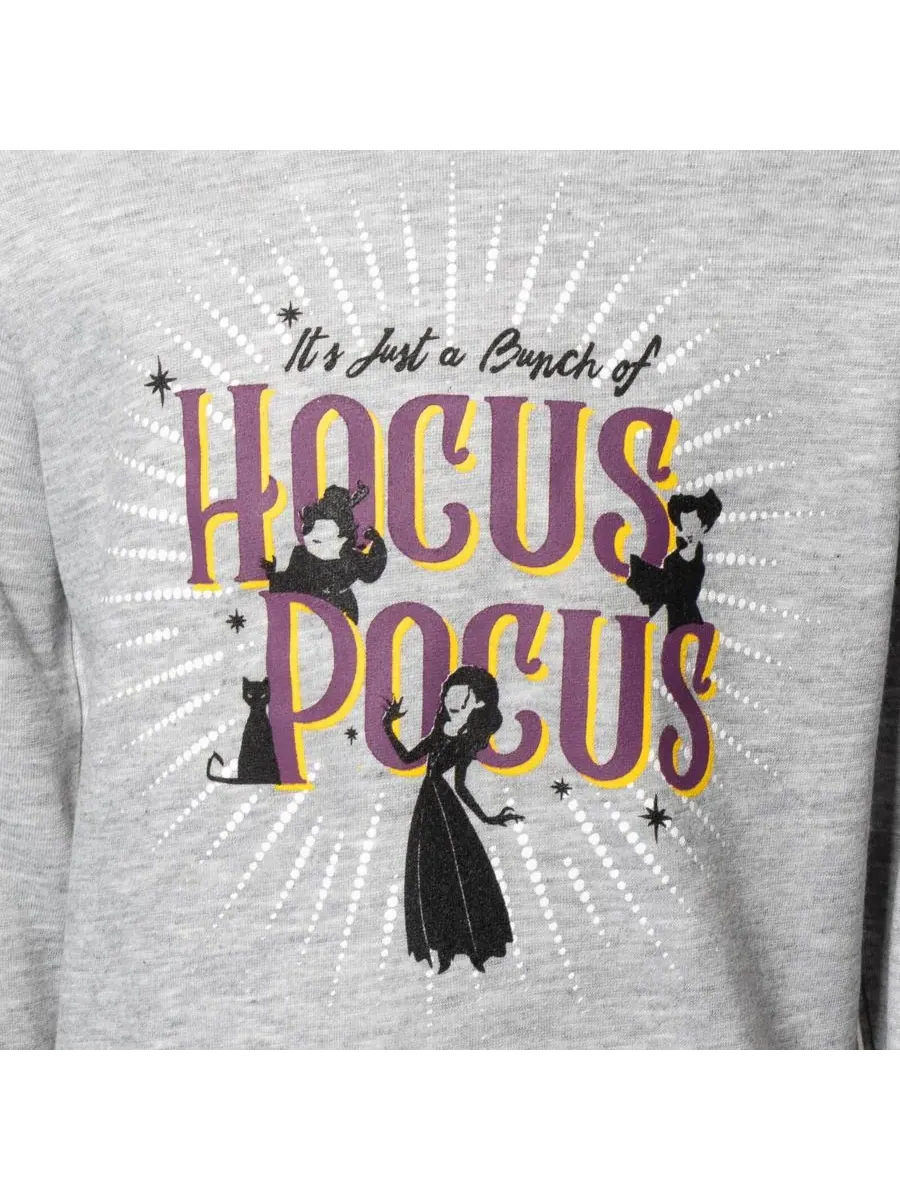 Детская флисовая толстовка с капюшоном Hocus Pocus — изображение 4 из 5, серый