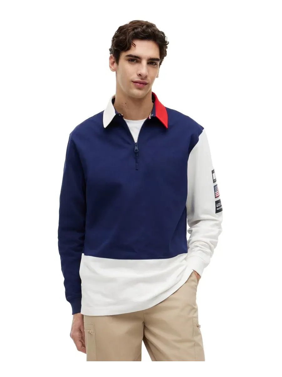 Рубашка-регби с воротником и цветовой блокировкой U.S. SailGP Tommy Hilfiger