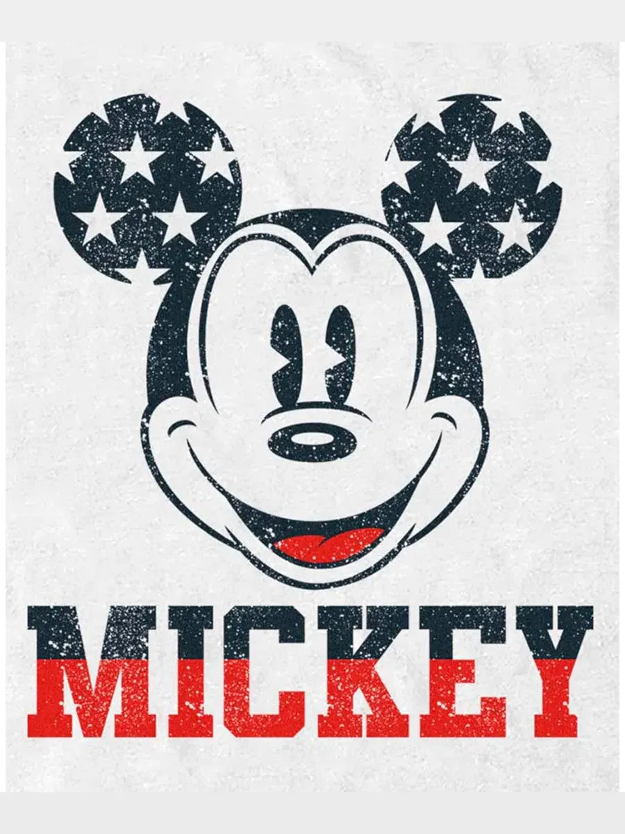 Футболка с принтом Star Ears Mickey Fifth Sun — изображение 3 из 3, белый