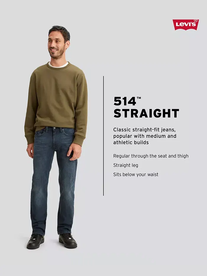 Мужские джинсы 514 Straight Fit Eco Performance Levi's — изображение 2 из 3