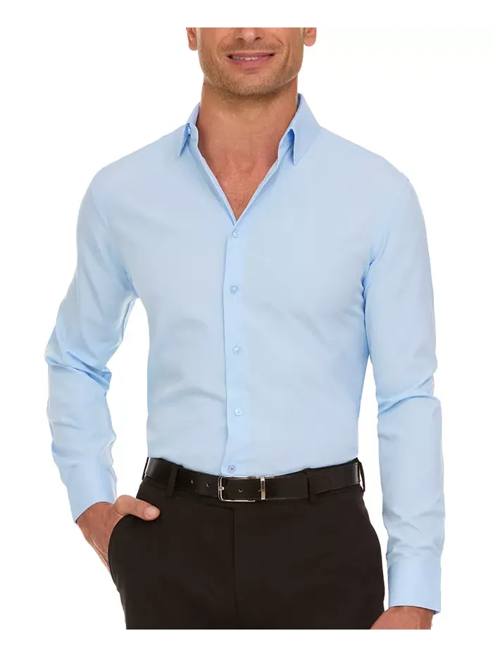 Мужская рубашка Slim Fit Supershirt Nautica — изображение 1 из 10, синий