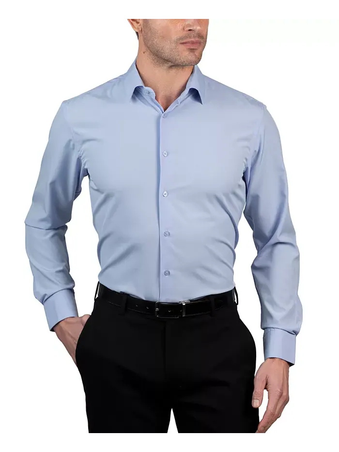 Мужская рубашка Slim Fit Supershirt Nautica — изображение 4 из 10, синий