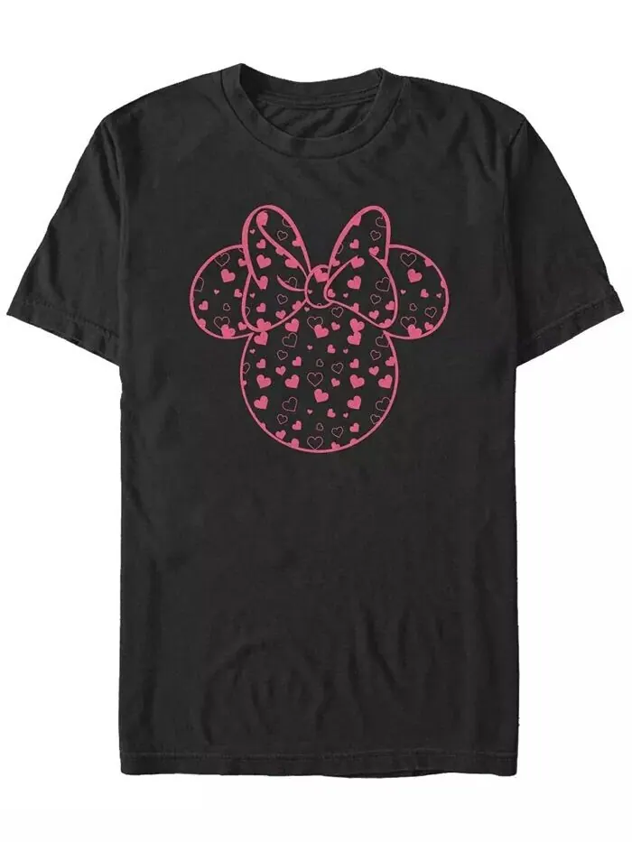 Мужская футболка с короткими рукавами Minnie Hearts Fill Crew Fifth Sun — изображение 1 из 1, черный