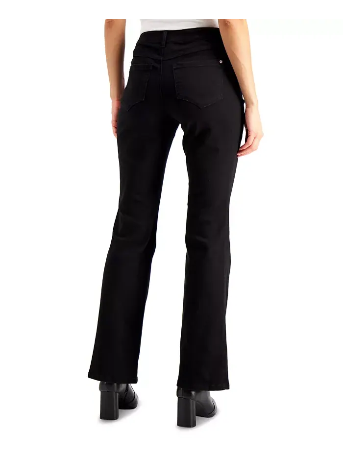 Узкие джинсы с расклешенными штанинами и средней посадкой Petite Mid Rise Bootcut Jeans I.N.C — изображение 2 из 2