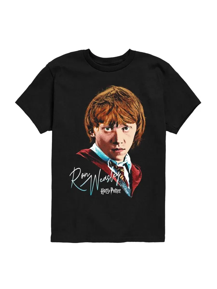 Футболка с графическим принтом для мальчиков 8-20 лет Harry Potter — изображение 1 из 3, черный