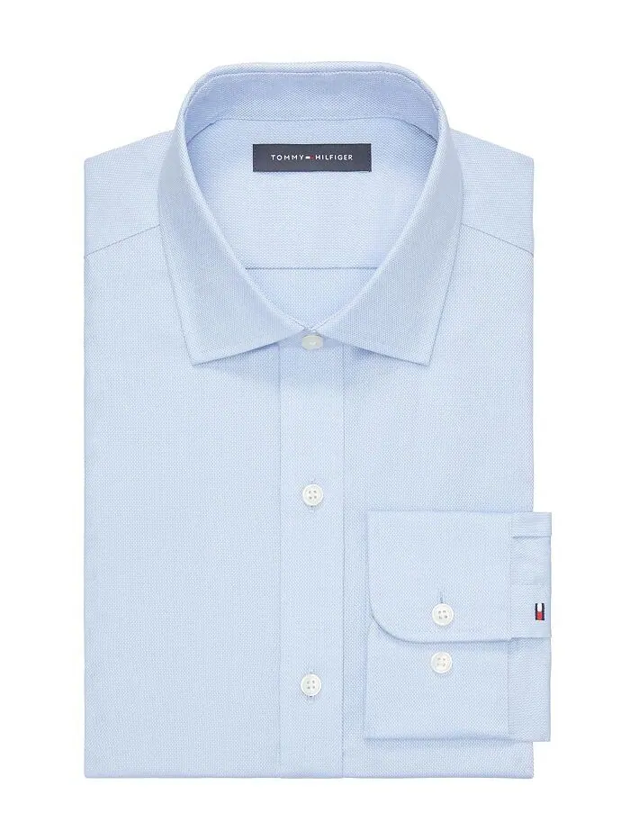 Мужская эластичная классическая рубашка без морщин TH Flex Essentials Tommy Hilfiger