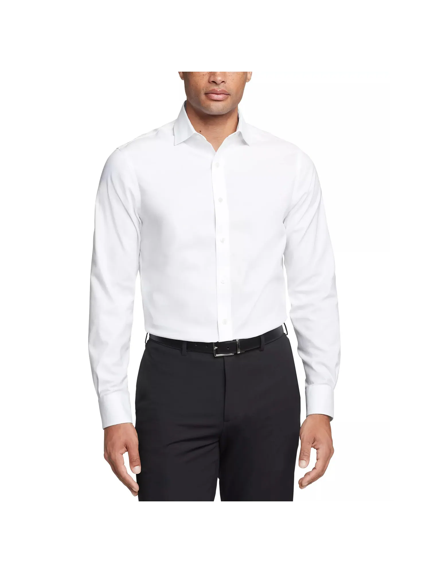 Рубашка Tommy Hilfiger Regular Fit TH Flex Essentials Wrinkle Free Stretch — изображение 1 из 3, белый