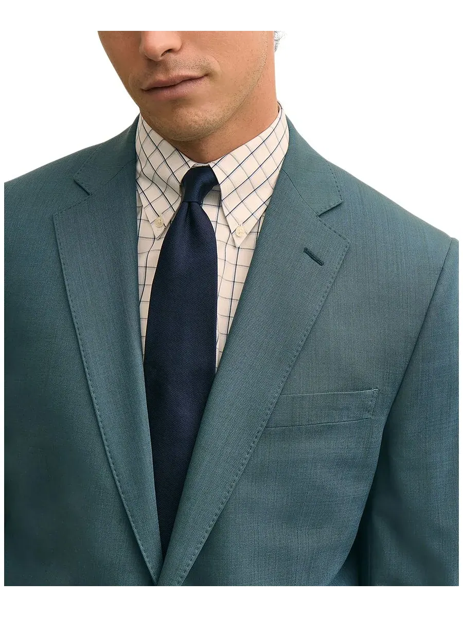 Мужской пиджак Brooks Brothers Stretch Regular-Fit — изображение 2 из 4, бирюзовый