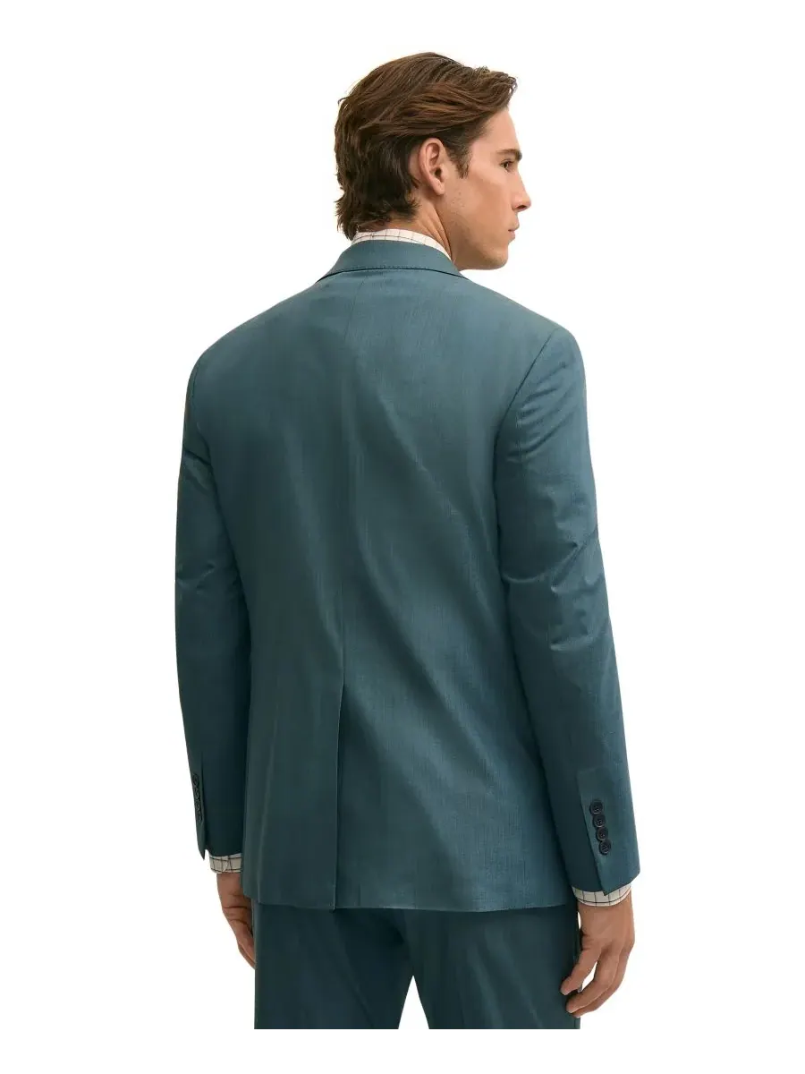 Мужской пиджак Brooks Brothers Stretch Regular-Fit — изображение 4 из 4, бирюзовый