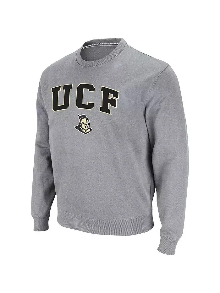 Мужской свитшот из твила UCF Knights Arch & Logo Tackle Colosseum — изображение 2 из 3, черный