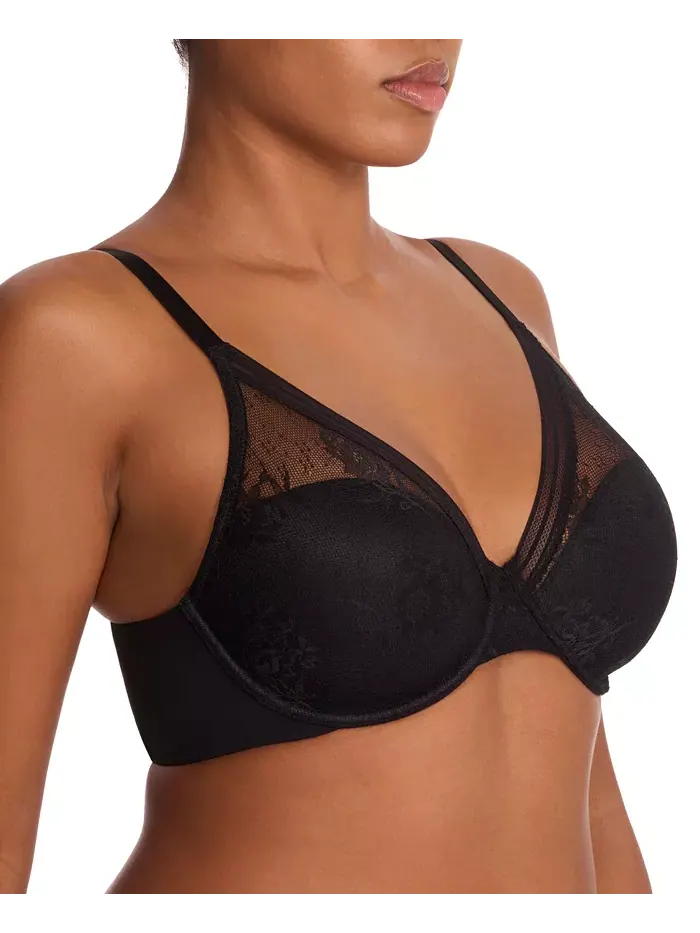 Женский кружевной бюстгальтер на косточках Love Lace, закрывающий всю фигуру, 731351 Natori — изображение 2 из 7, черный
