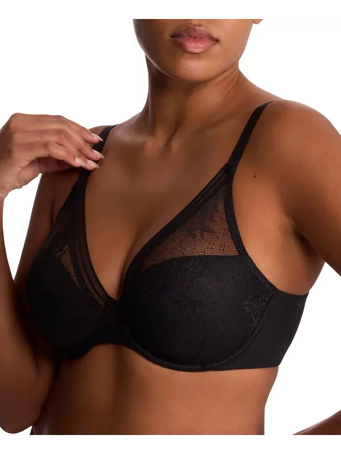 Женский кружевной бюстгальтер на косточках Love Lace, закрывающий всю фигуру, 731351 Natori — изображение 3 из 7, черный