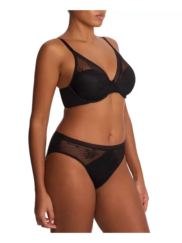 Женский кружевной бюстгальтер на косточках Love Lace, закрывающий всю фигуру, 731351 Natori — изображение 6 из 7, черный