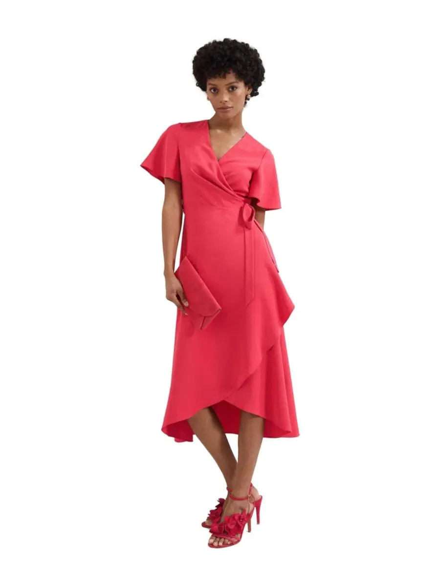 Платье-миди с запахом Julissa V-Neck Short-Sleeve Asymmetric-Hem Midi Dress Phase Eight