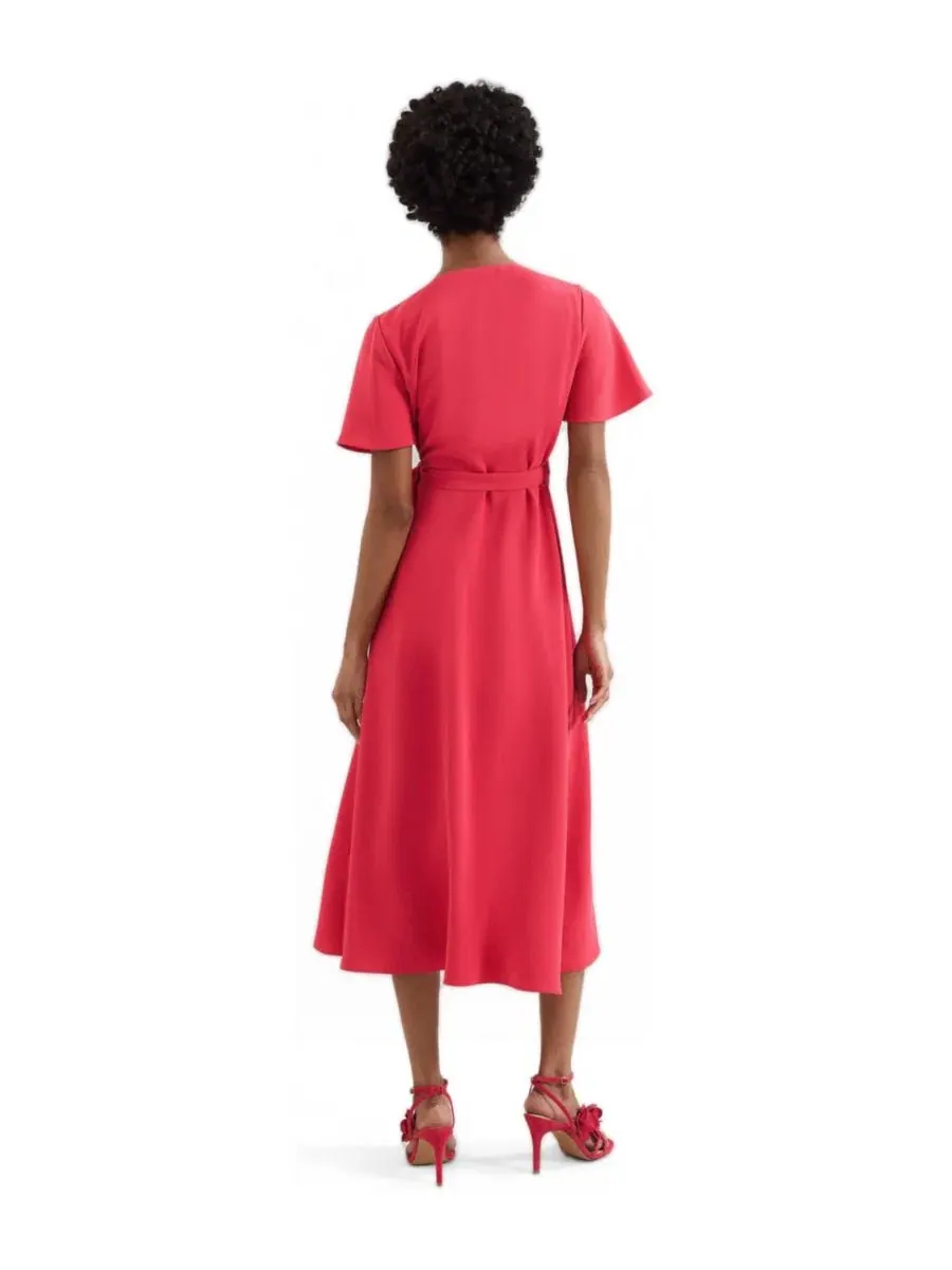 Платье-миди с запахом Julissa V-Neck Short-Sleeve Asymmetric-Hem Midi Dress Phase Eight — изображение 3 из 8, розовый