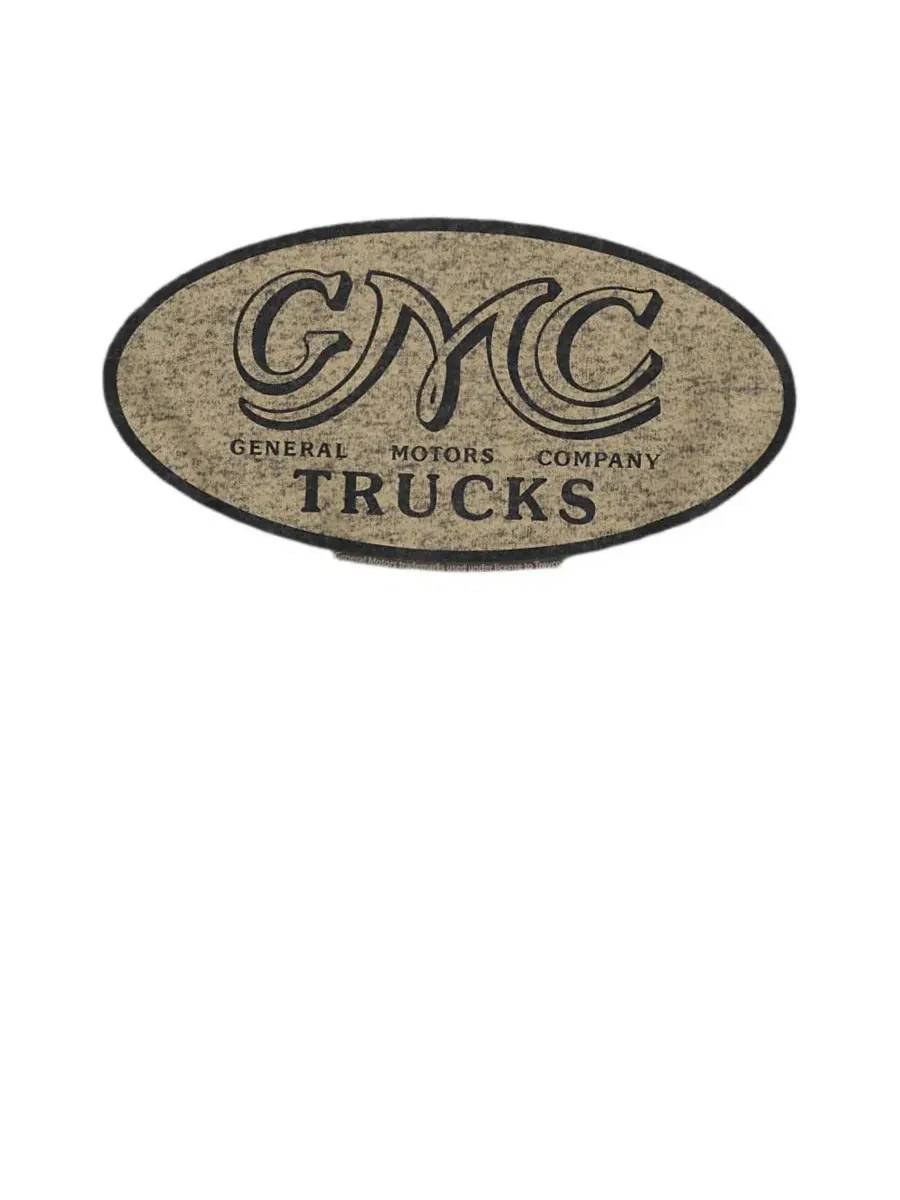 Футболка с принтом GMC Vintage Oval Logo Logovision — изображение 3 из 3, темно-серый