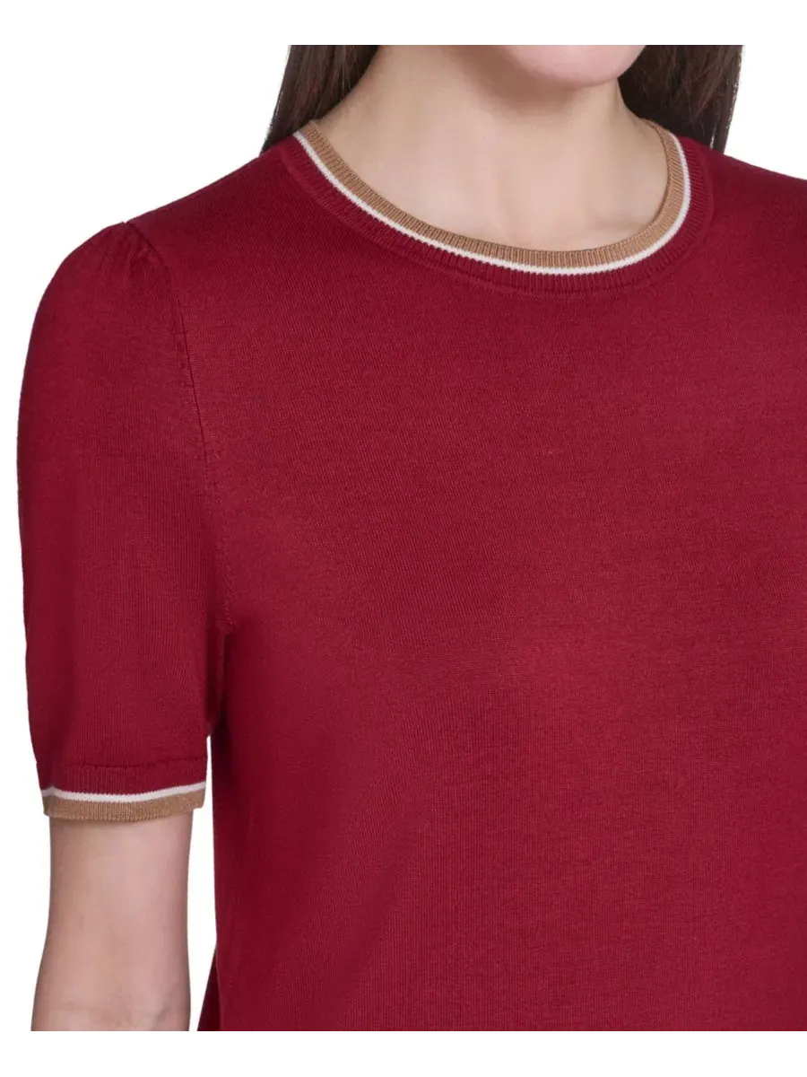 Свитер с коротким рукавом и круглым вырезом Tommy Hilfiger — изображение 4 из 6, мульти