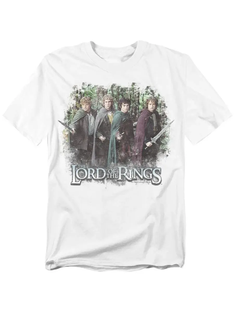 Футболка с принтом Vintage Hobbits Lord Of The Rings — изображение 1 из 3, белый