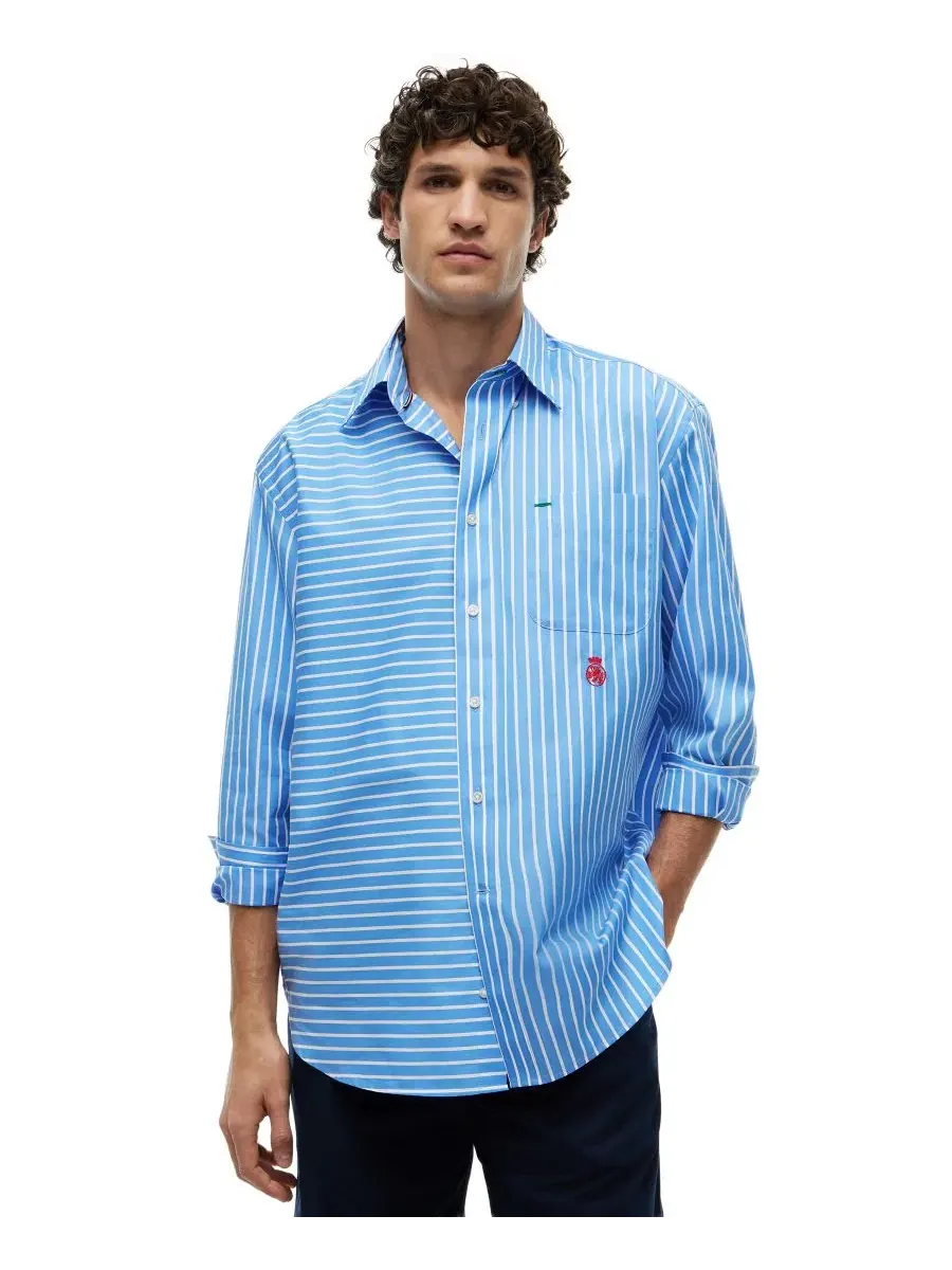 Рубашка с асимметричным принтом, модель Color-Block Tommy Hilfiger